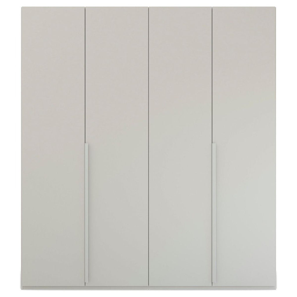Oakwood Rauch Purisma 4 Door Hinged Silk Grey Fully Loaded Wardrobe