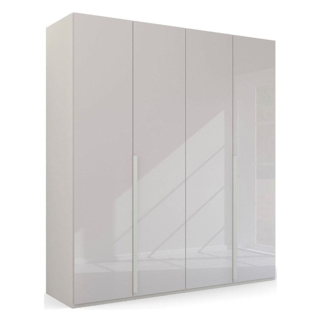 Oakwood Rauch Purisma 4 Door Hinged Silk Grey Fully Loaded Wardrobe