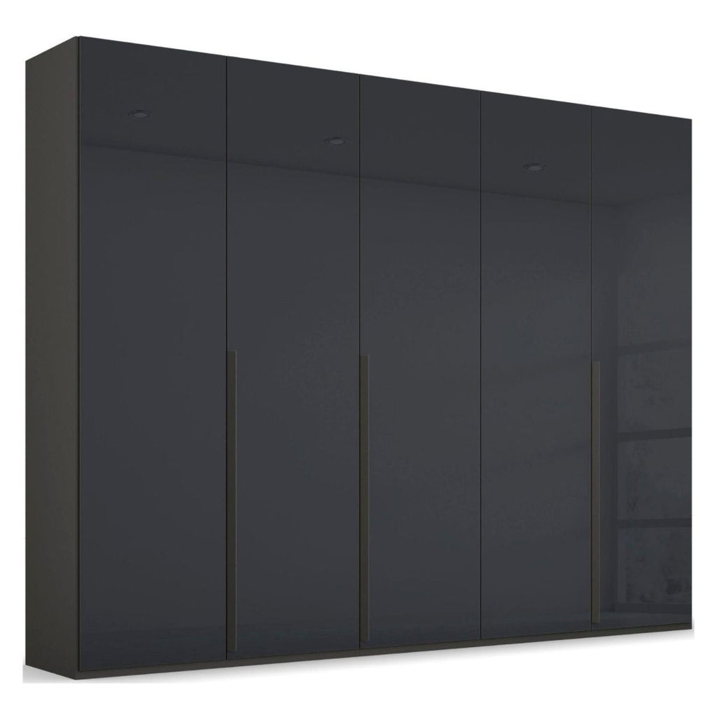 Oakwood Rauch Purisma 5 Door Hinged Graphite Fully Loaded Wardrobe