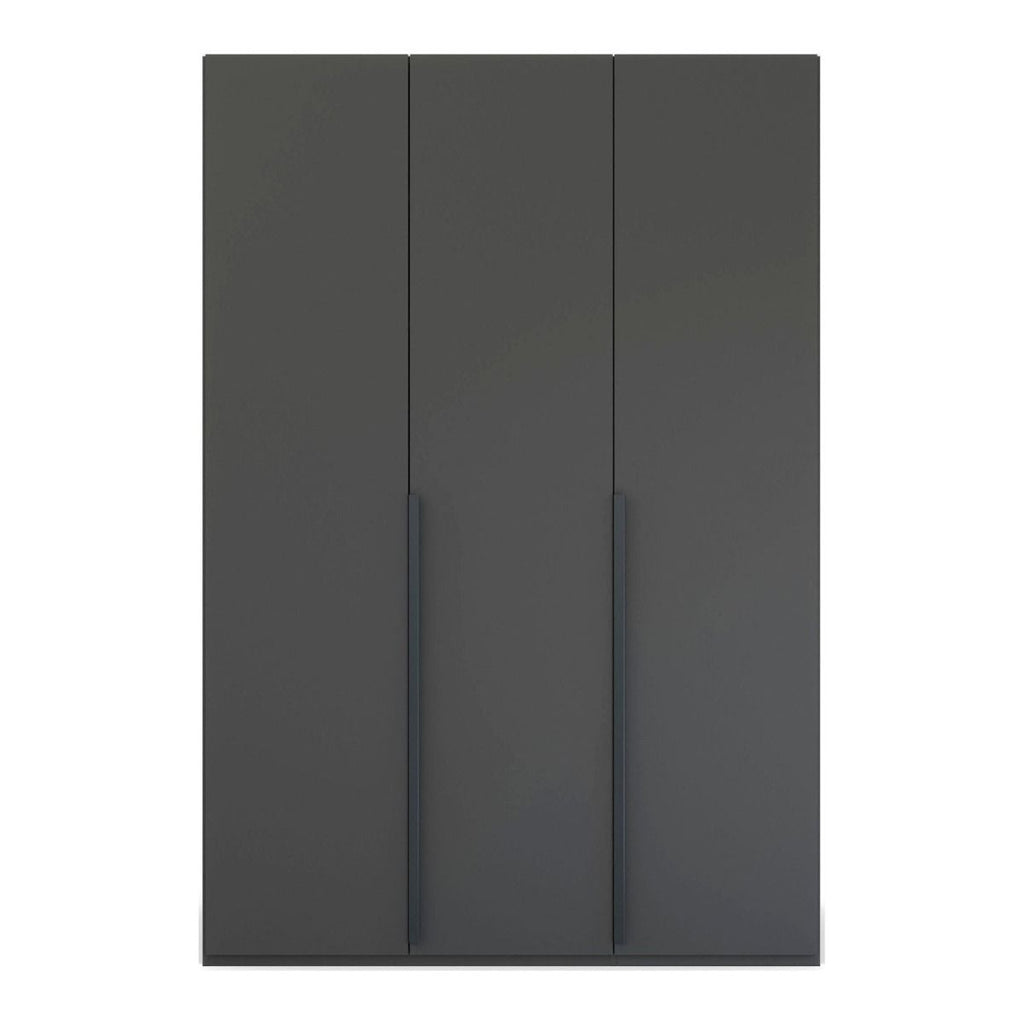 Oakwood Rauch Purisma 3 Door Hinged Graphite Fully Loaded Wardrobe 150CM