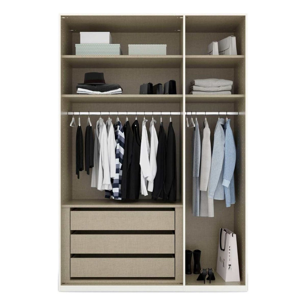 Oakwood Rauch Purisma 3 Door Hinged Graphite Fully Loaded Wardrobe 150CM