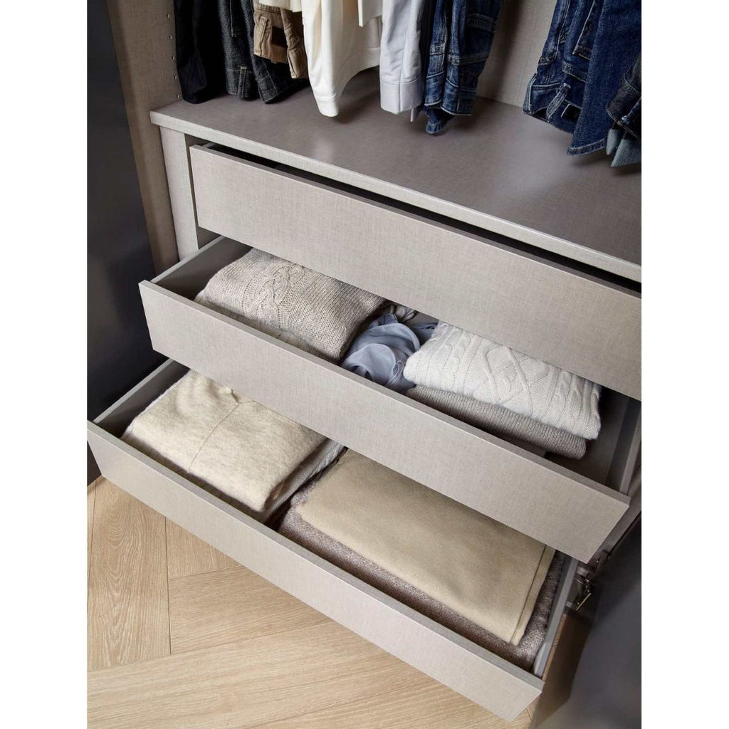 Oakwood Rauch Purisma 3 Door Hinged Graphite Fully Loaded Wardrobe 150CM