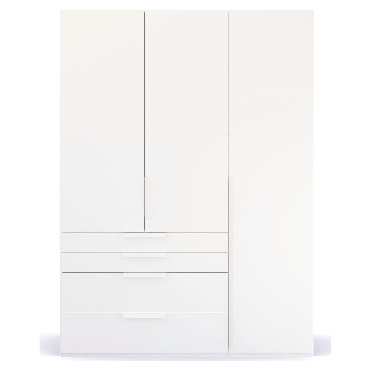 Oakwood Rauch Purisma White 3 Door Hinged  Combi Wardrobe