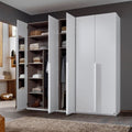 Oakwood Rauch Purisma White 5 Door Hinged Wardrobe 251CM