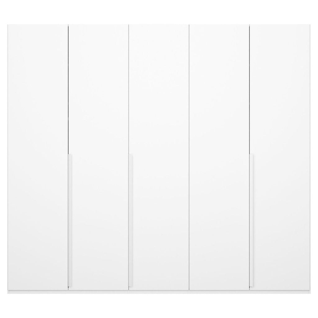 Oakwood Rauch Purisma White 5 Door Hinged Wardrobe 251CM