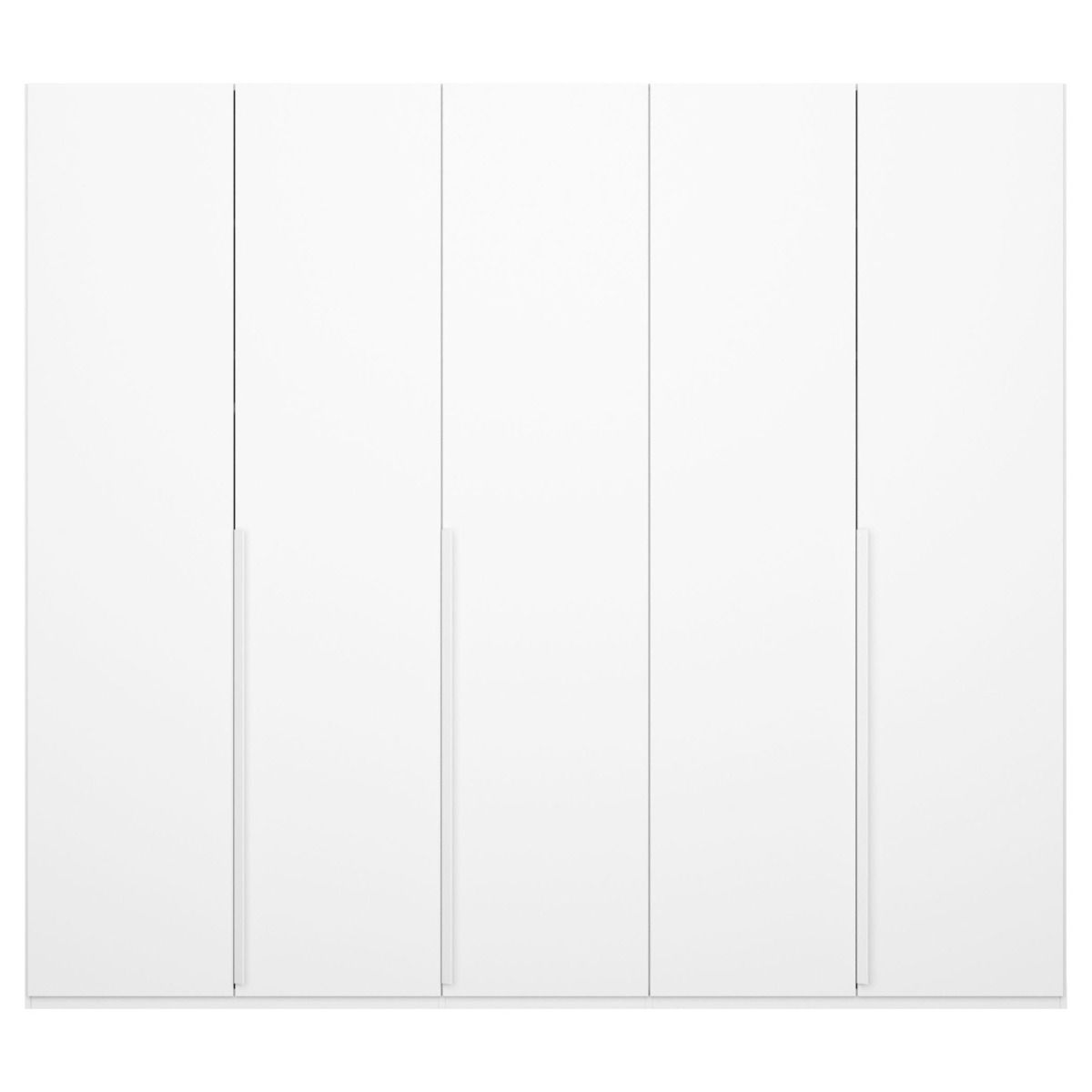 Oakwood Rauch Purisma White 5 Door Hinged Wardrobe 251CM