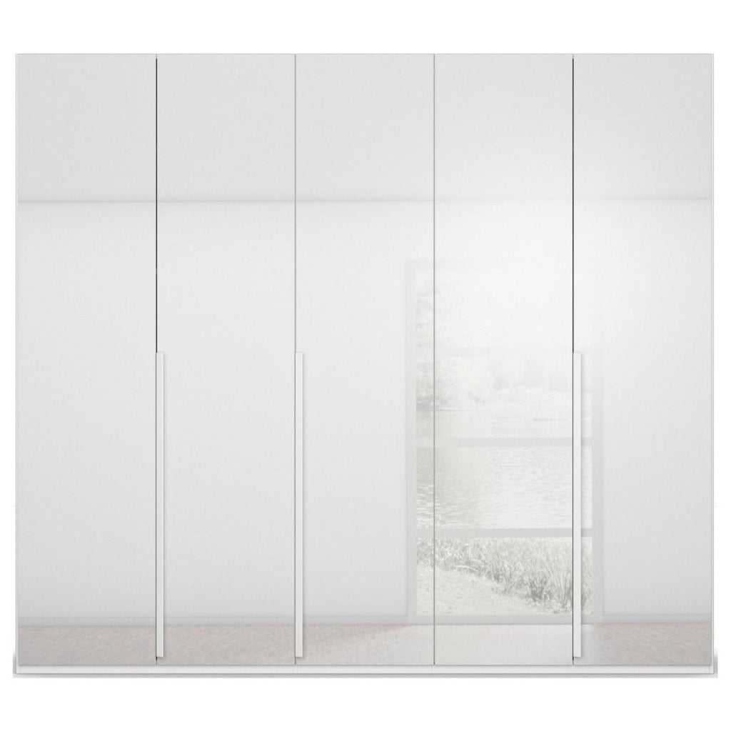 Oakwood Rauch Purisma White 5 Door Hinged Wardrobe 251CM