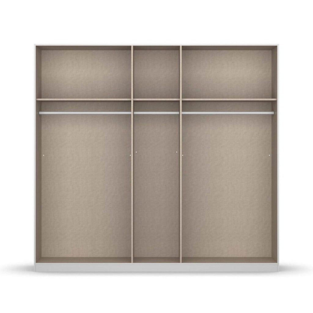 Oakwood Rauch Epsilon 5 Door Hinged 226CM Full Mirror Wardrobe