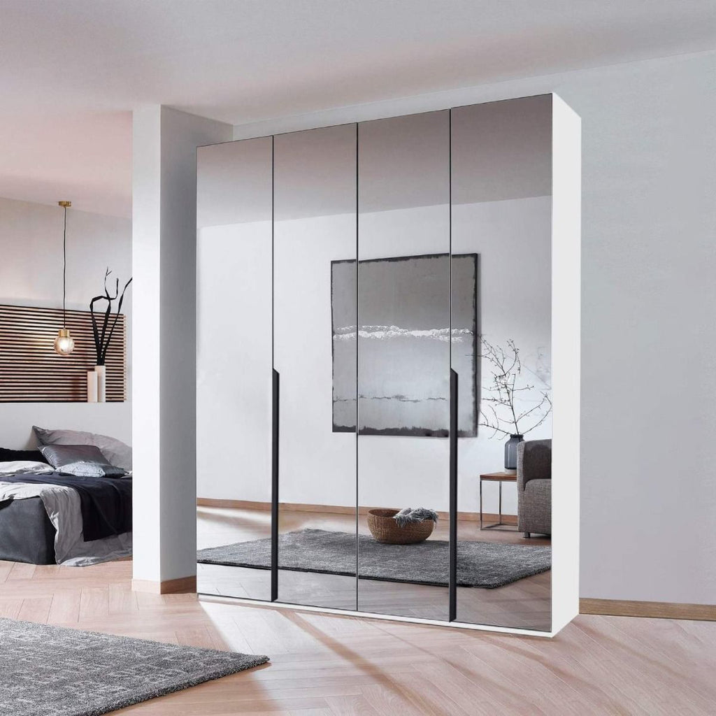 Oakwood RAUCH Epsilon With Mirror Front 4 Door Hinged 181CM Wardrobe