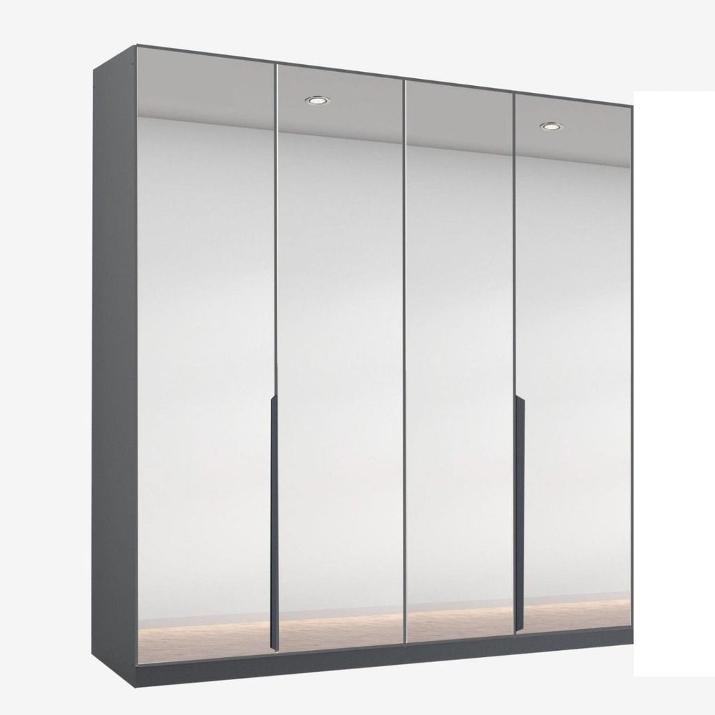 Oakwood RAUCH Epsilon With Mirror Front 4 Door Hinged 181CM Wardrobe