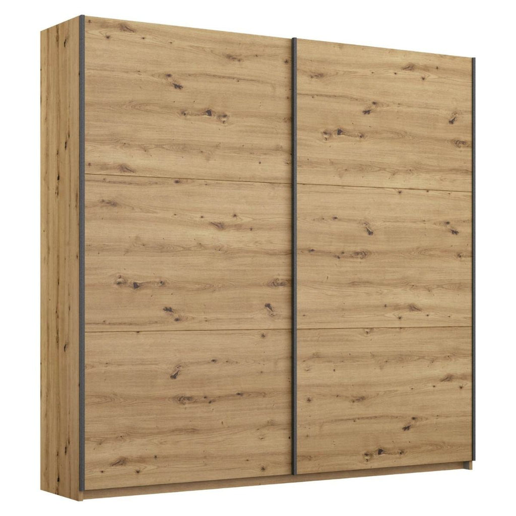 Oakwood Rauch Bristol Artisan Oak Sliding Door Wardrobe 131CM