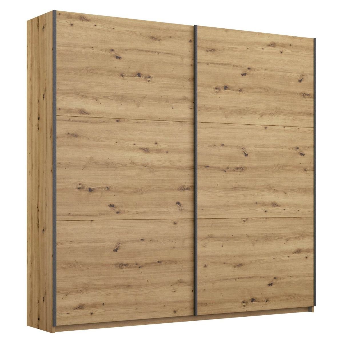 Oakwood Rauch Bristol Artisan Oak Sliding Door Wardrobe 131CM
