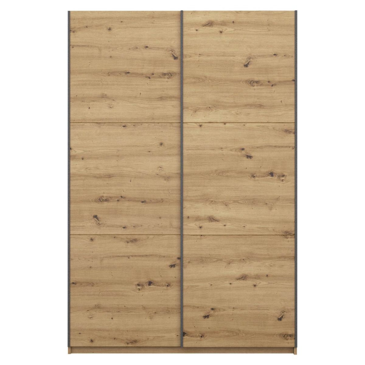Oakwood Rauch Bristol Artisan Oak Sliding Door Wardrobe 131CM