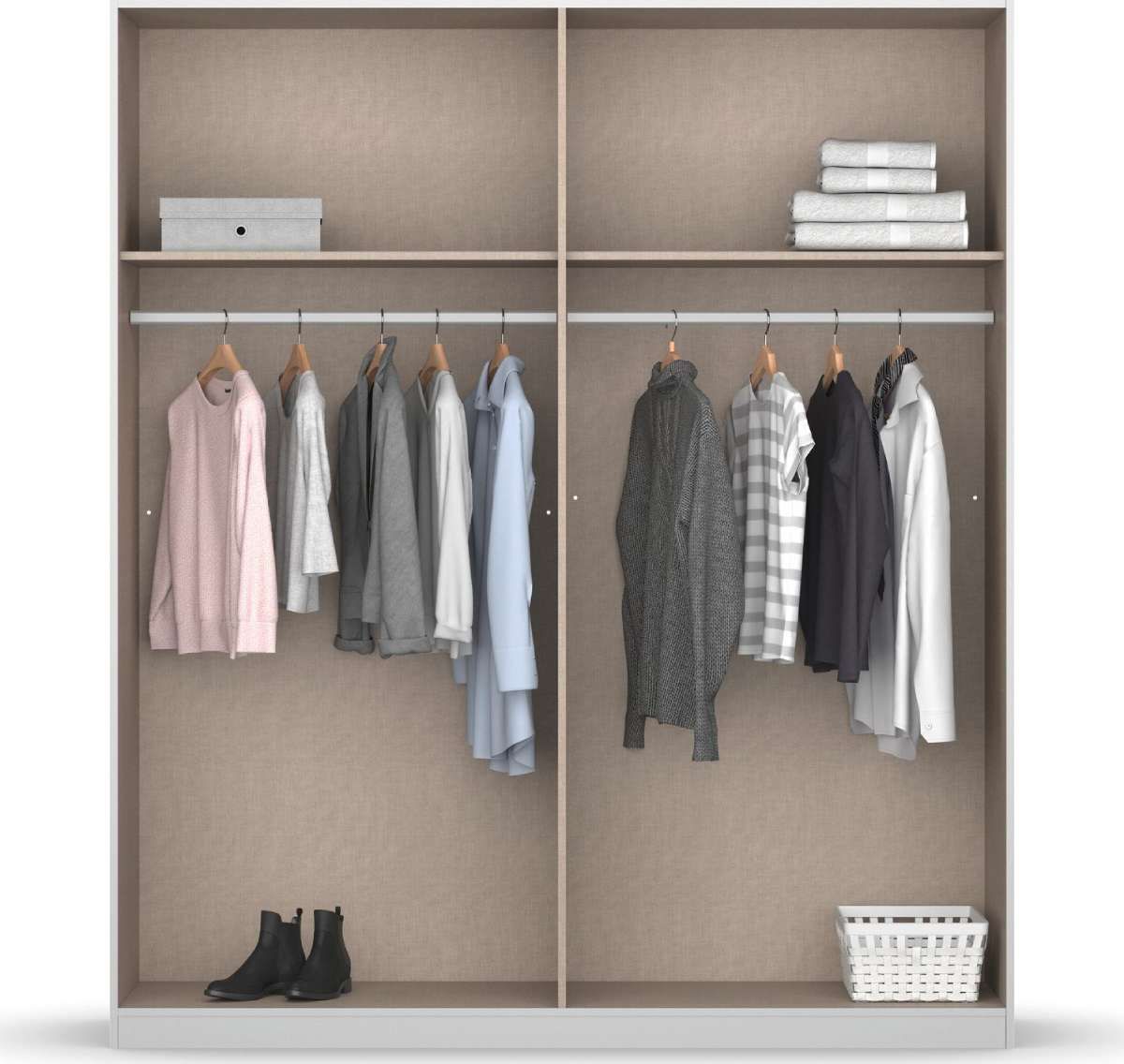 Oakwood Rauch Bristol Artisan Oak Sliding Door Wardrobe 131CM