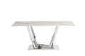 Oakwood Remi 1.8M White Sintered Stone Dining Table