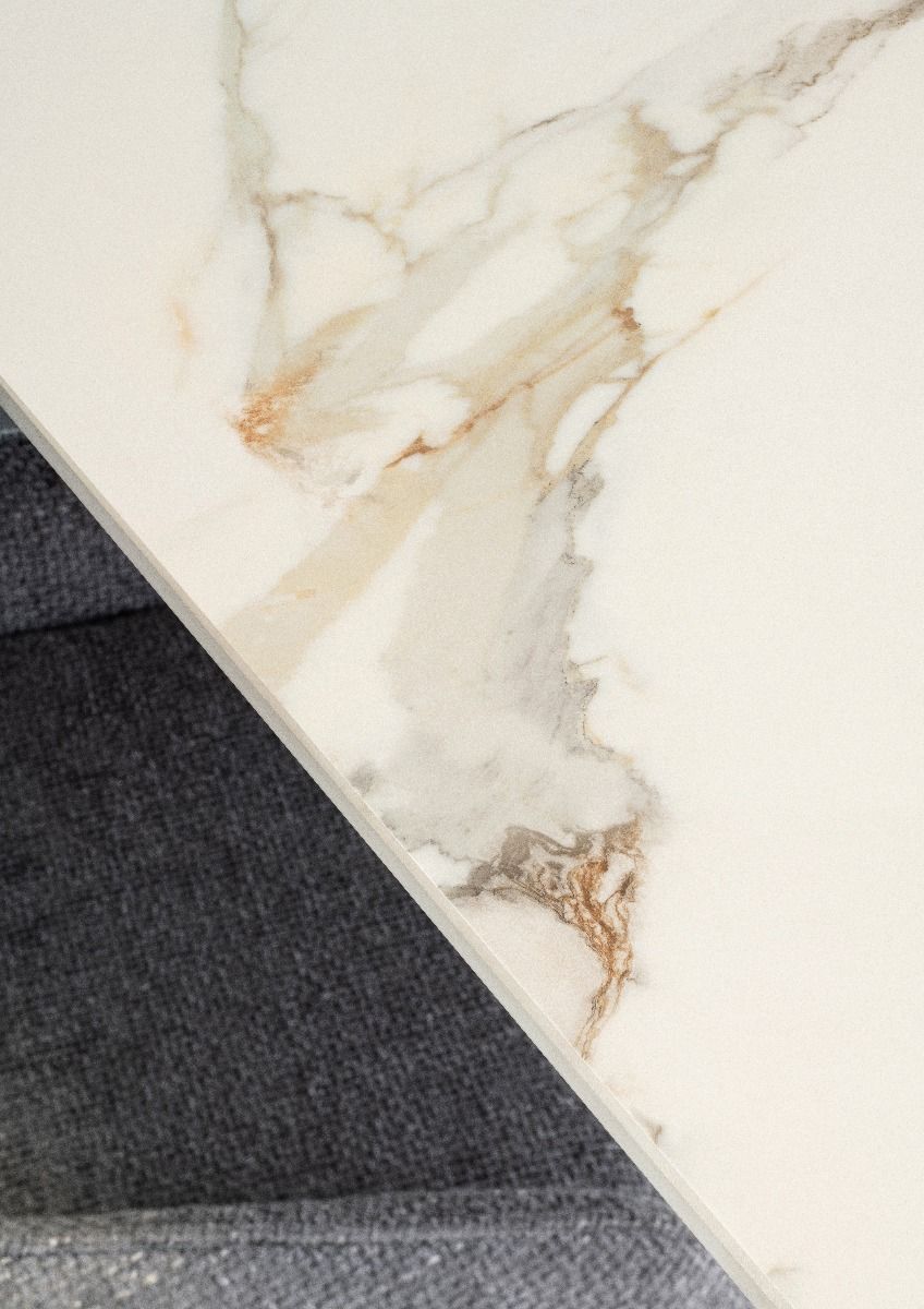 Oakwood Remi 1.8M White Sintered Stone Dining Table