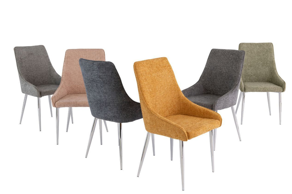 Oakwood Rhone Dining Chairs - Mustard