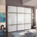 Oakwood Wiemann Rialto Pebble Grey and White Sliding door wardrobe - 217Height