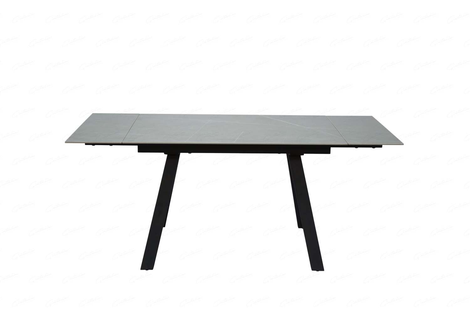 Oakwood Rische Ceramic Grey Sintered Stone Top Ext Dining Table