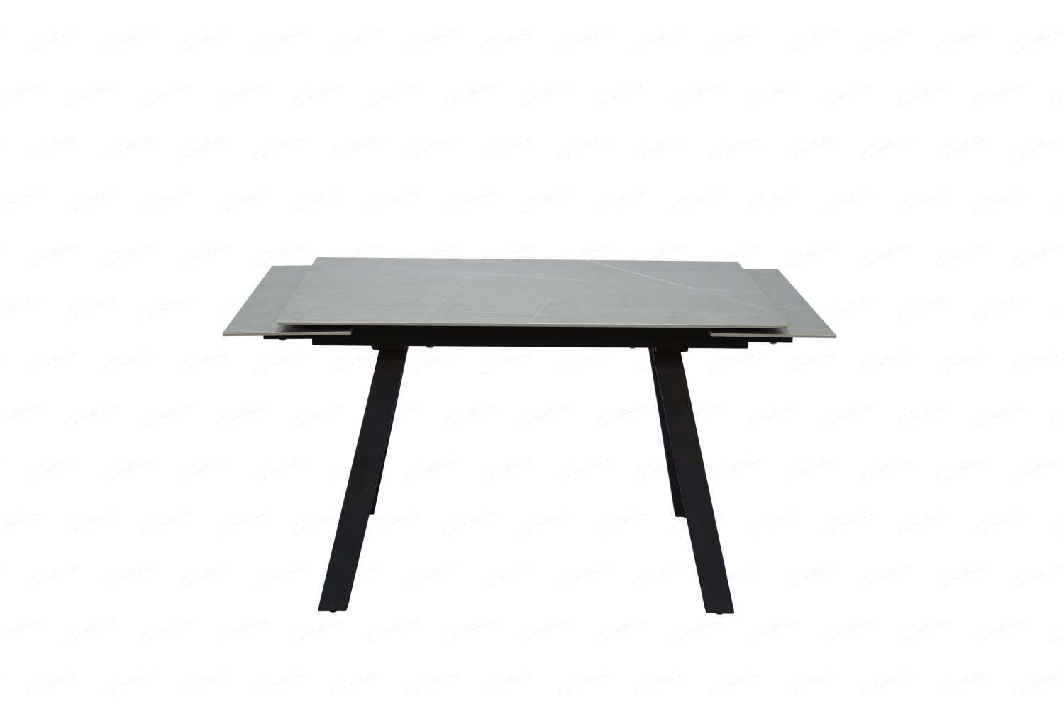 Oakwood Rische Ceramic Grey Sintered Stone Top Ext Dining Table
