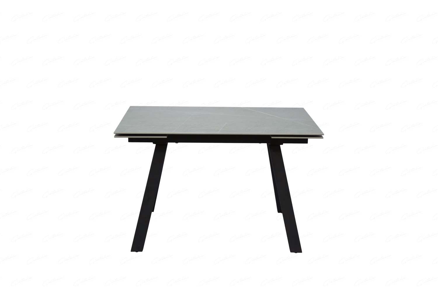 Oakwood Rische Ceramic Grey Sintered Stone Top Ext Dining Table