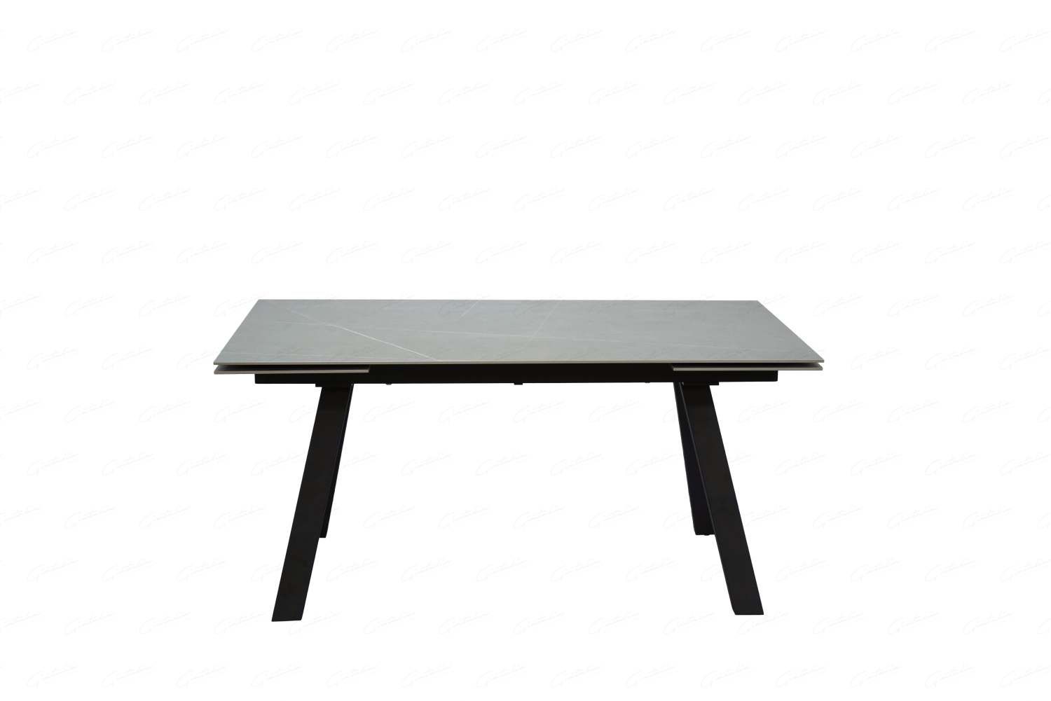 Oakwood Rische Ceramic Grey Sintered Stone Top Ext Dining Table