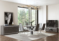 Oakwood Romeo Round Extending Dining Table With Mia Dining Chairs