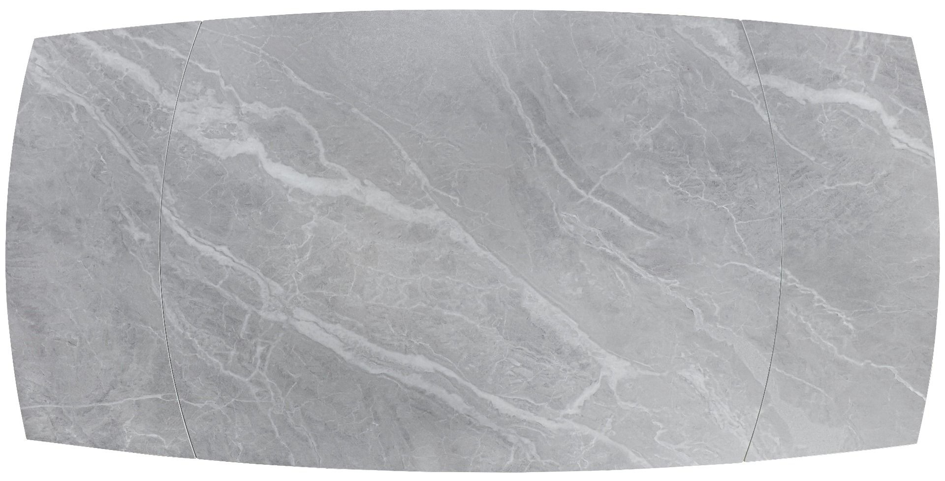 Oakwood Ezra Ceramic Argento Grey 120/180cm Extending Dining Table Set