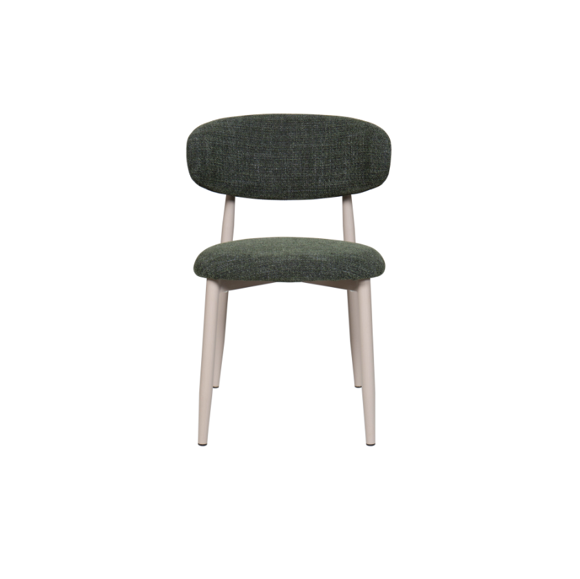 Oakwood Amiri Dining Chairs Forest & Oatmeal Colors