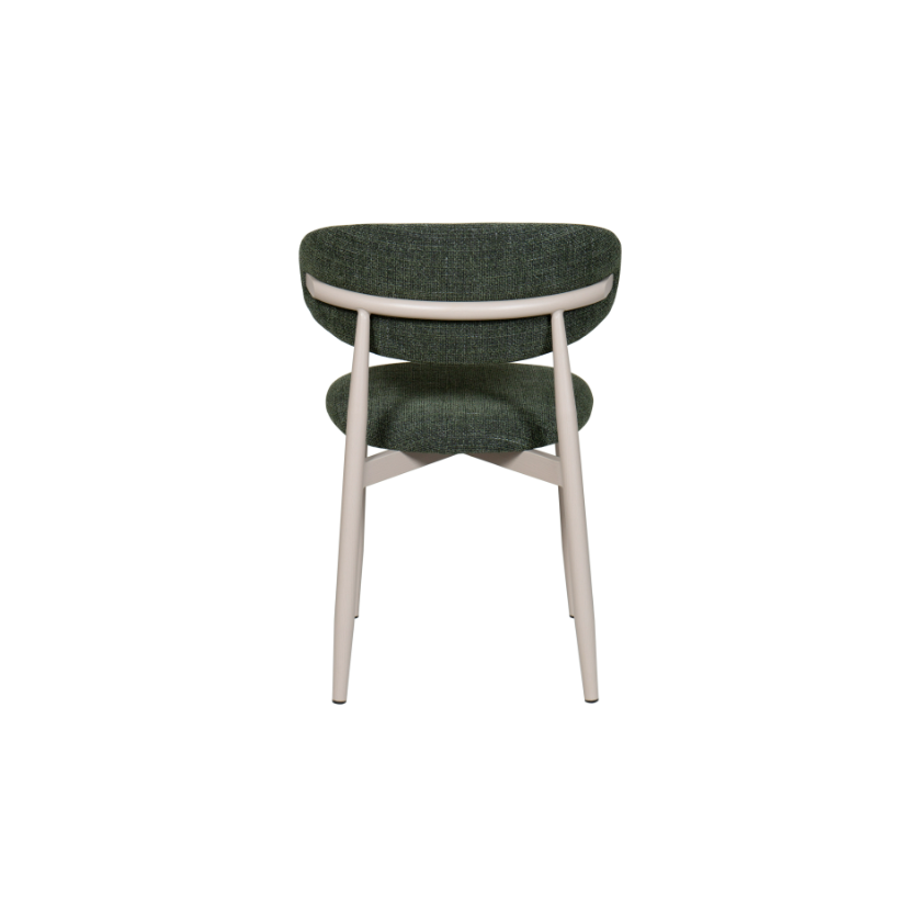 Oakwood Amiri Dining Chairs Forest & Oatmeal Colors