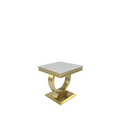 Oakwood Arianna Kasi Gold Ceramic Top Lamp Table