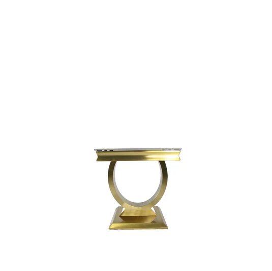 Oakwood Arianna Kasi Gold Ceramic Top Lamp Table