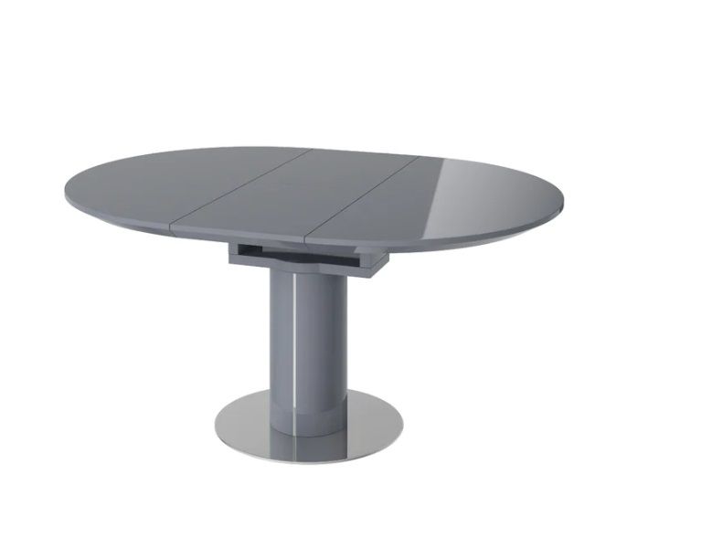 Oakwood Romeo Round Extending Dining Table With Mia Dining Chairs