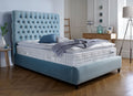 Oakwood Sofia Chesterfield Fabric Upholstered Bed Frame