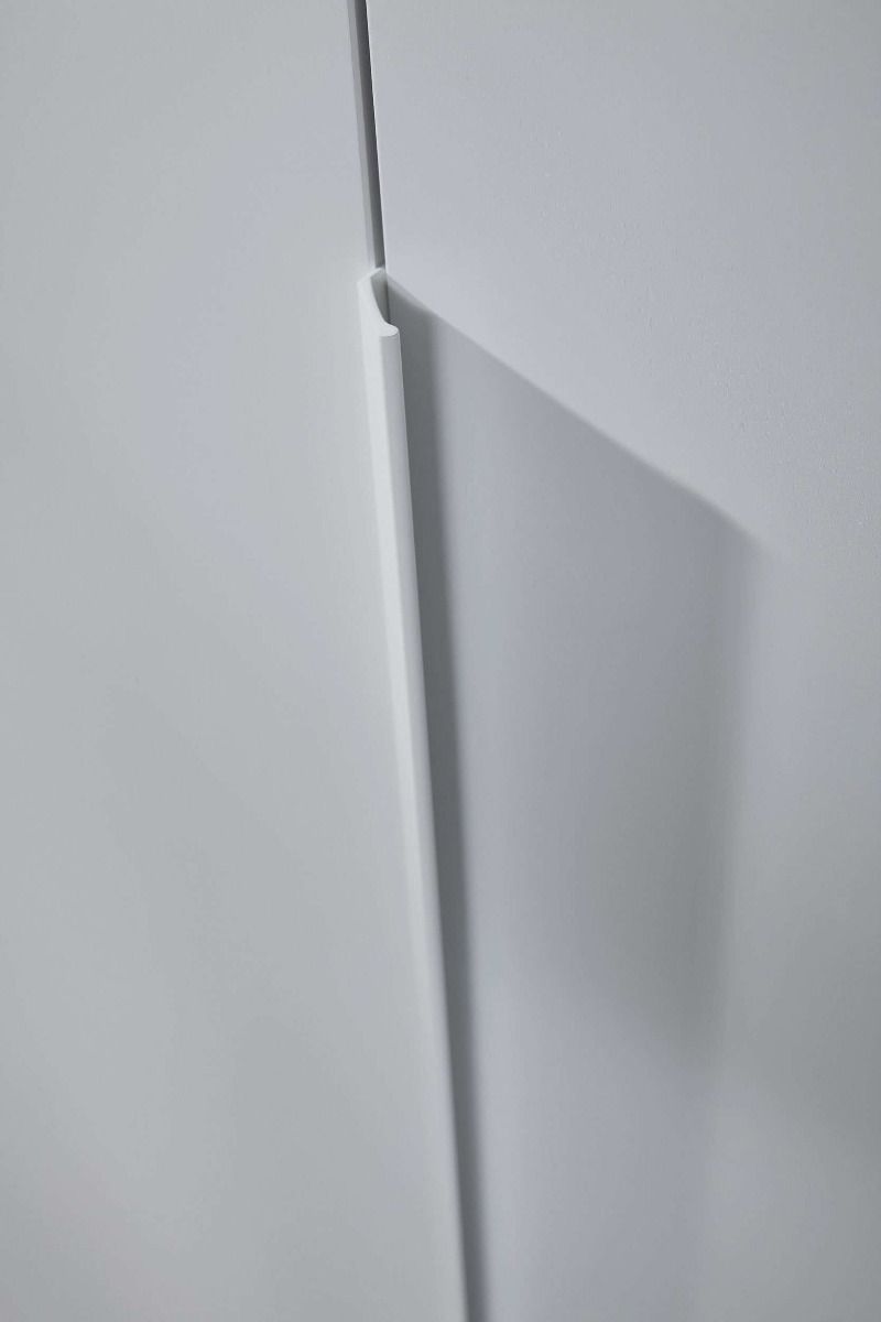 Oakwood Rauch Purisma Silk Grey 5 Door Hinged Wardrobe 251CM