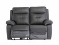 Oakwood Chicago 2 Seater Charcoal Leather Power Recliner Sofa