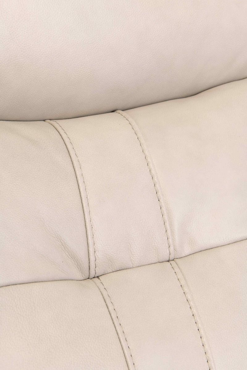 Oakwood Chicago 3 Seater Light Stone Leather Power Recliner Sofa