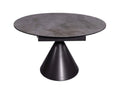 Oakwood Alphonse Matte Ceramic Extending Dining Table Grey - 135CM