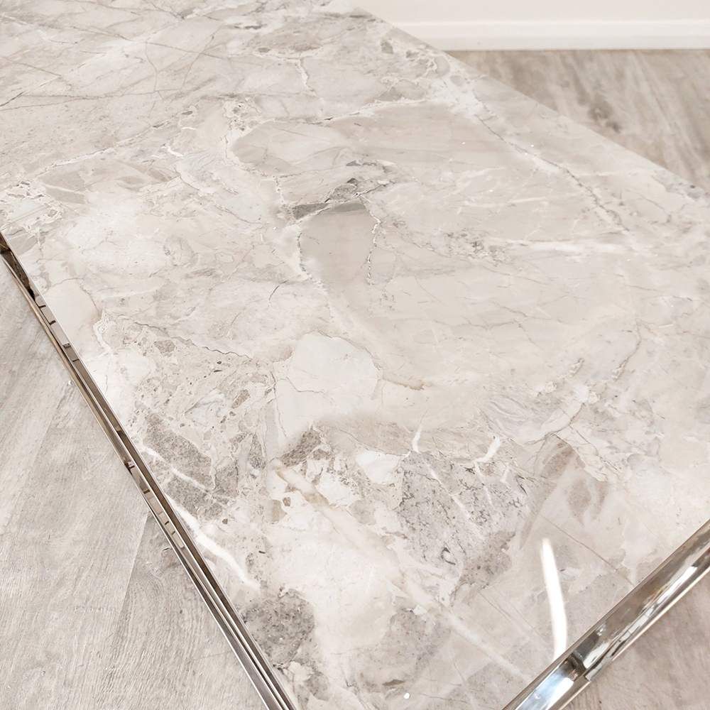 Oakwood Arianna Mixed Grey Marble Top Coffee Table