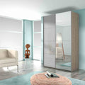 Oakwood Rauch Stuttgart Artisan Oak Sliding Door Wardrobe 136x210