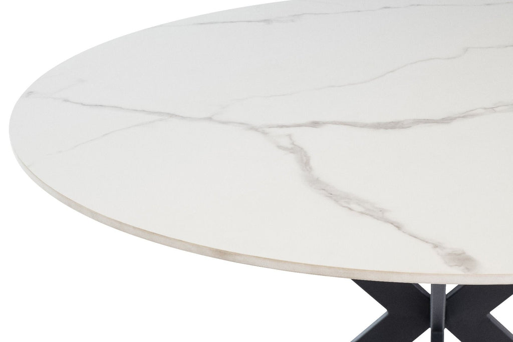 Oakwood Talia 1.2m Round Dining Table - Italy White