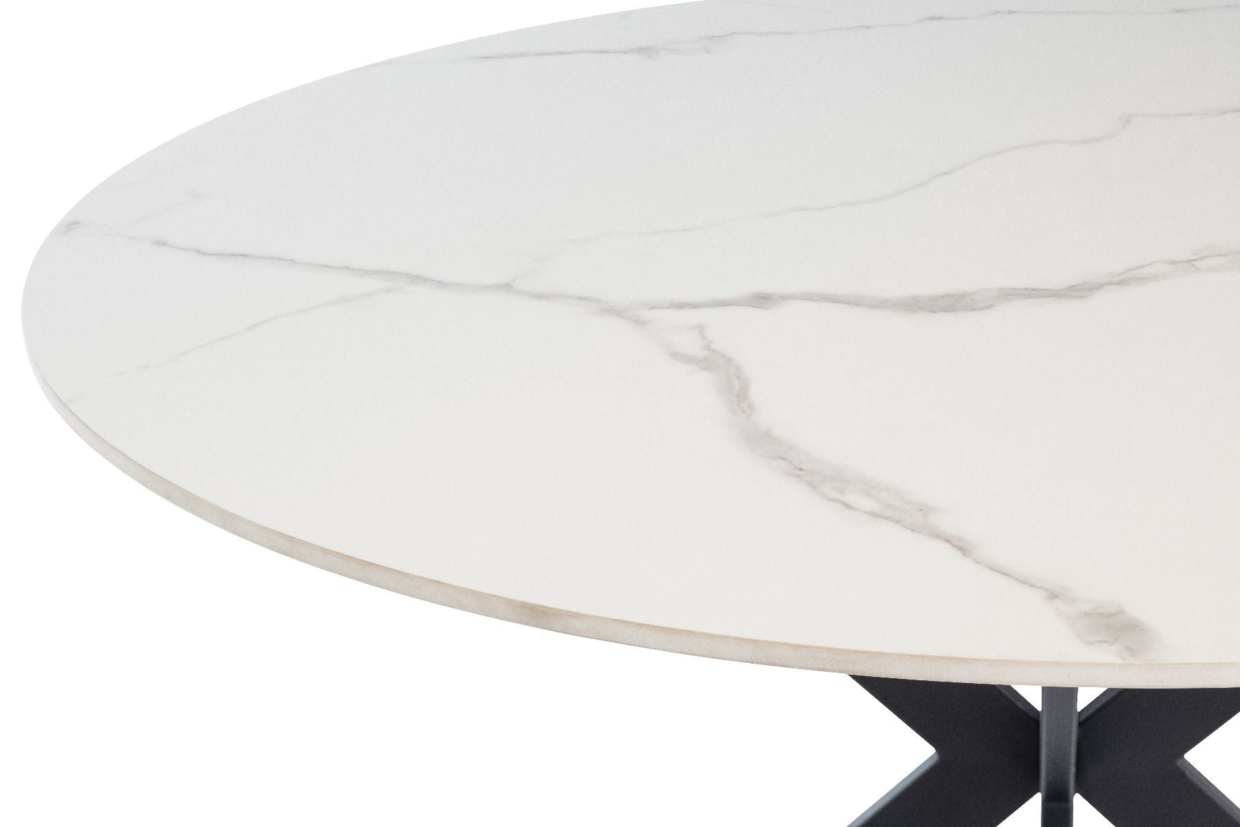 Oakwood Talia 1.2m Round Dining Table - Italy White