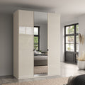 Oakwood Wiemann Tampa Champagne Glass 3 Door Hinged  Wardrobe