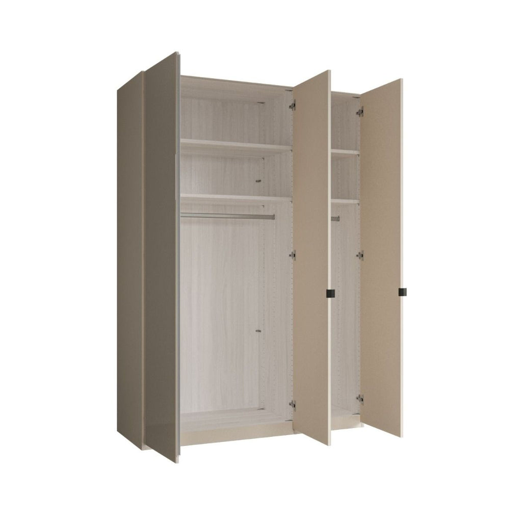 Oakwood Wiemann Dakar 2- Mirrored Hinged 3-Door Wardrobe With Cornice
