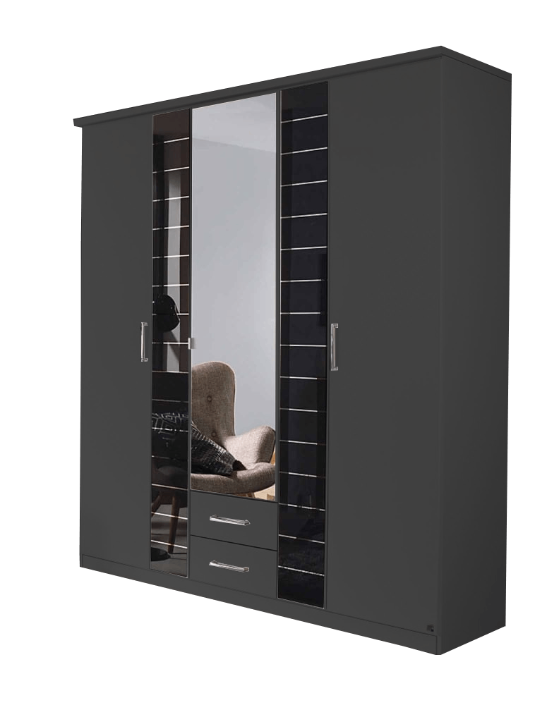 Oakwood Rauch Terano Hinged Door Combi Wardrobe