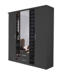 Oakwood Rauch Terano Hinged Door Combi Wardrobe