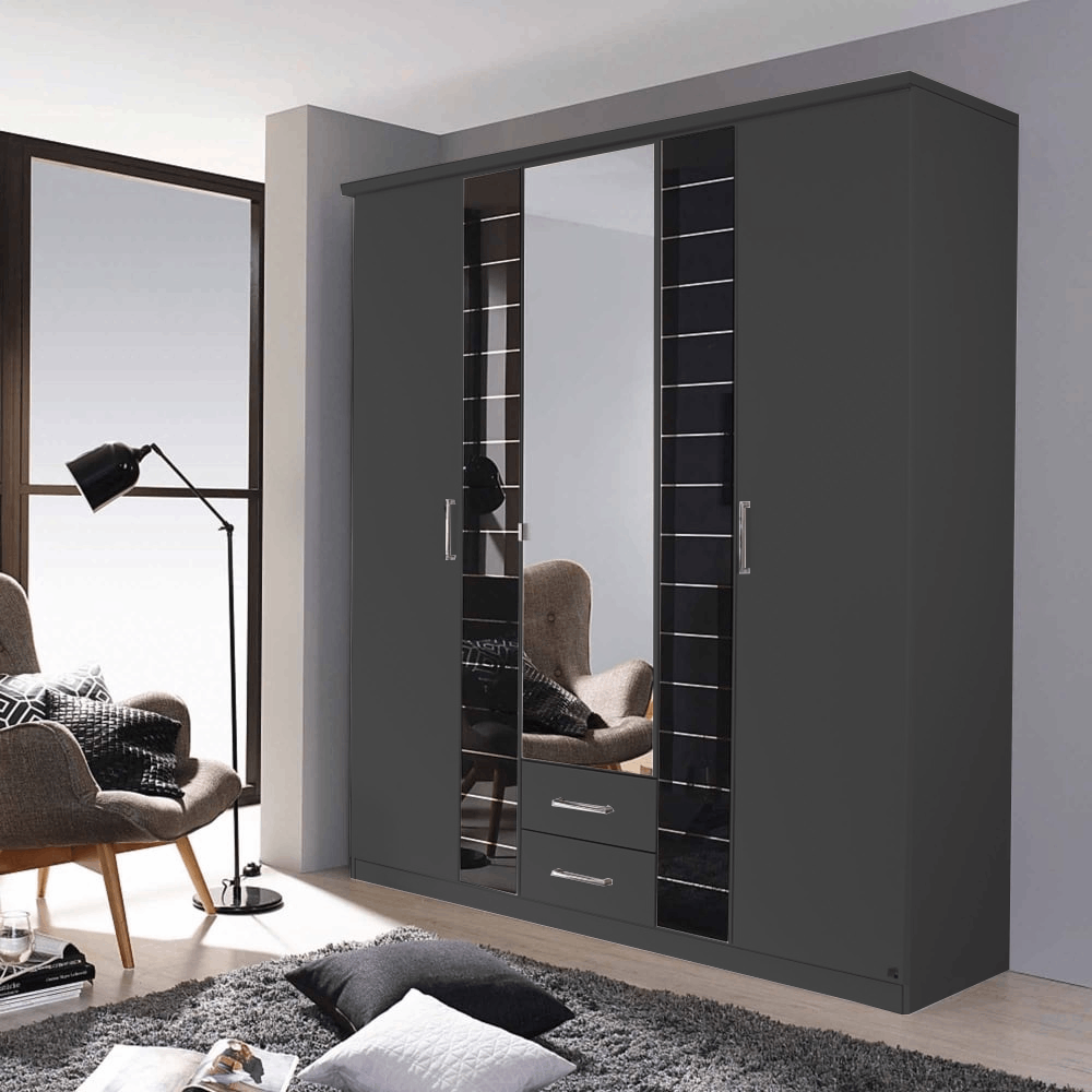 Oakwood Rauch Terano Hinged Door Combi Wardrobe