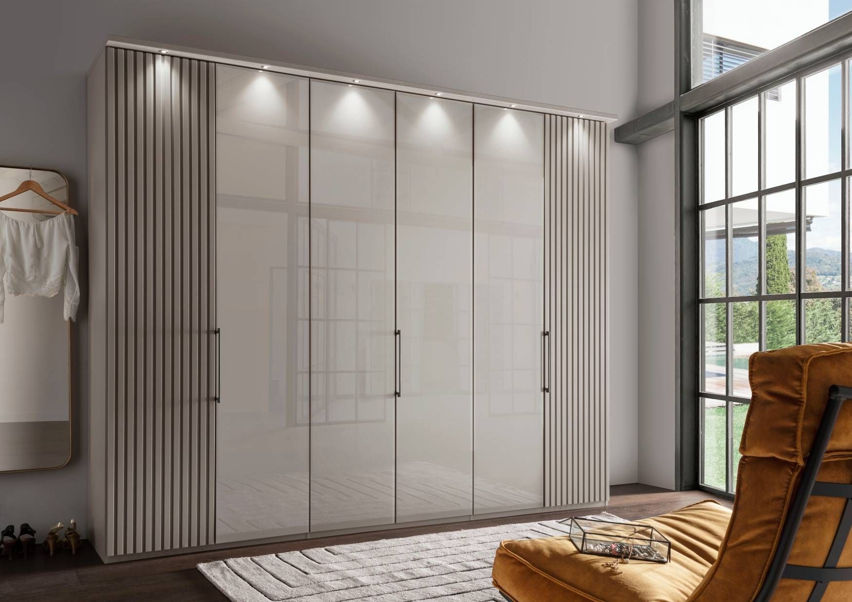 Oakwood Wiemann Texas 6 Doors Hinged Wardrobe - 300CM