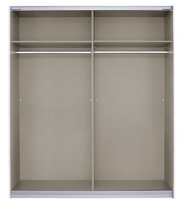 Oakwood Rauch Subito Alpine white & Mirror 2 Sliding Door Wardrobe