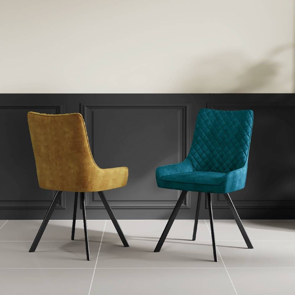 Oakwood Lagera Velvet Dining Chair